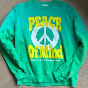 MadHappy mental health Peace of Mind crewneck sweatshirt size small like new